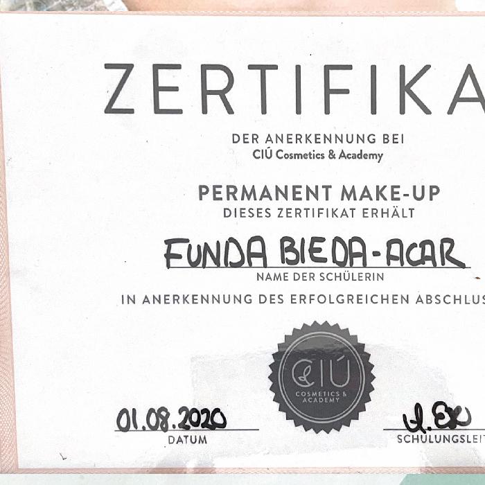 Magic Shading / Soft Liner Sertifikası