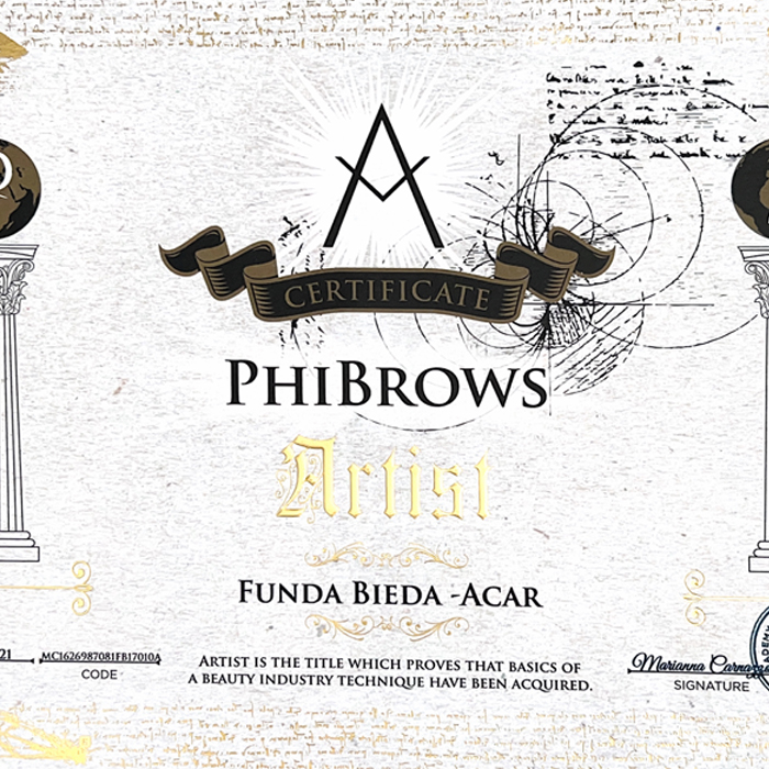 NanoBrowsPMU Artist Sertifikası